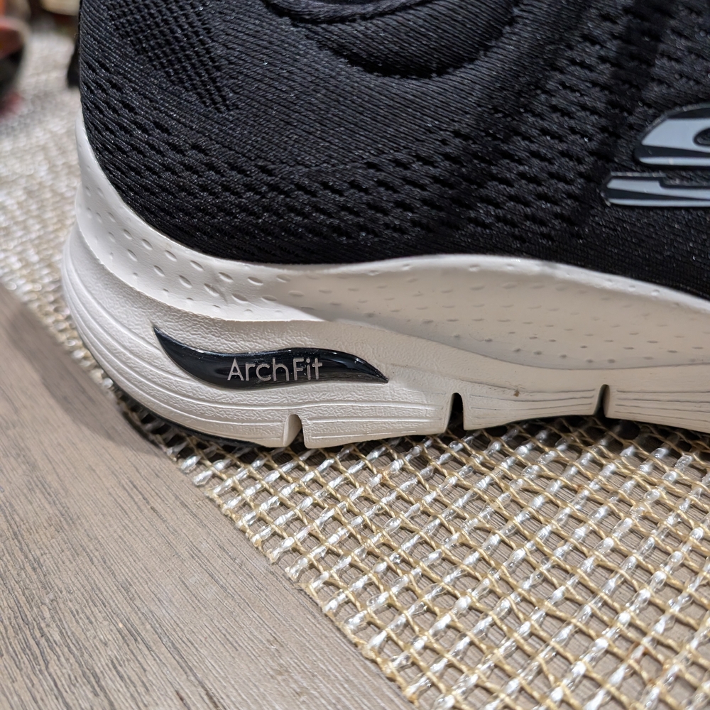 Skechers Black and White Arch Fit Sneakers - Picture 3 of 8